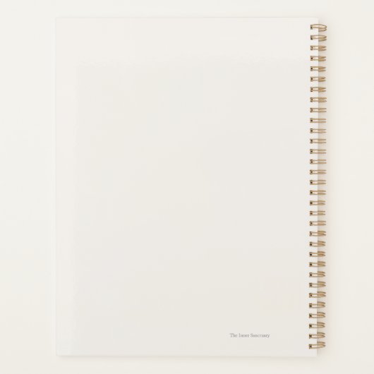 Introvert Quiet Solitude Minimalist Planner (Achterkant)