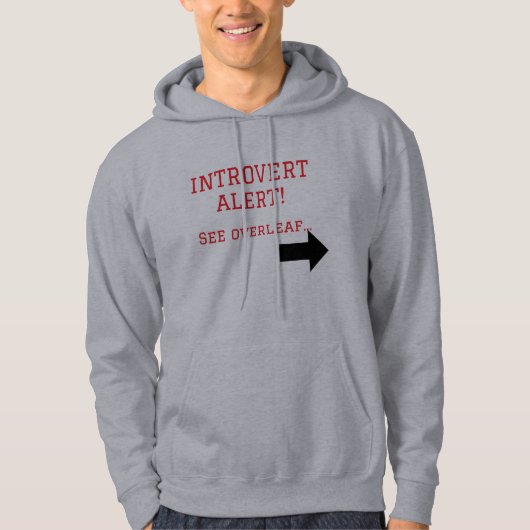 Introvert Quote Collage Tee – Socially Selective Hoodie (Voorkant)