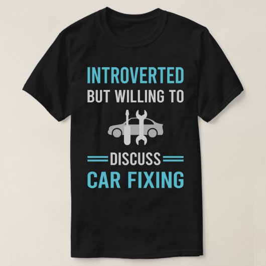 introvert repareren t-shirt (Design voorkant)