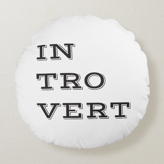 Introvert-ronde loods rond kussen (Voorkant)