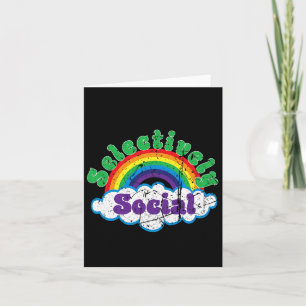 Introvert Selectief bewustzijn voor sociale geeste Kaart