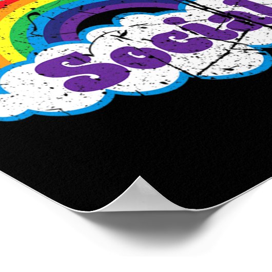 Introvert Selectief bewustzijn voor sociale geeste Poster (Hoek)