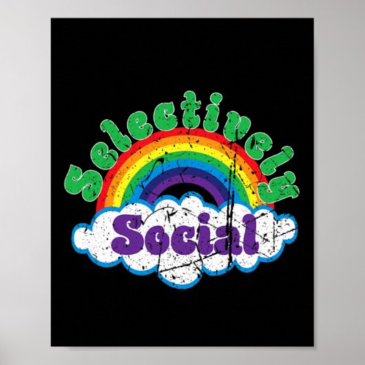 Introvert Selectief bewustzijn voor sociale geeste Poster (Voorkant)