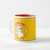 Introvert Shield Tweekleurige Koffiemok (Voorkant links)