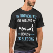 Introvert Sleding Sledging T-shirt (Voorkant)