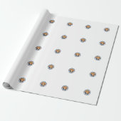 Introvert Sociale Batterij Kat Cute Kitty Ontwerp  Cadeaupapier (Uitgerold)