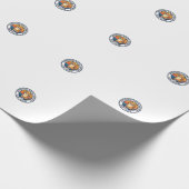 Introvert Sociale Batterij Kat Cute Kitty Ontwerp  Cadeaupapier (Hoek)