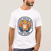 Introvert Sociale Batterij Kat Cute Kitty Ontwerp  T-shirt (Voorkant)