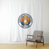 Introvert Sociale Batterij Kat Cute Kitty Ontwerp Wandkleed (In situ)