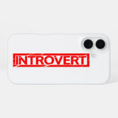 Introvert Stempel iPhone 16 Hoesje (Achterkant horizontaal)