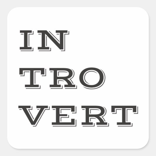 Introvert Stickers (Voorkant)