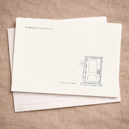 Introvert Stille Afzondering Aangepaste Correspond Briefkaart