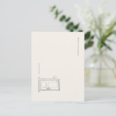 Introvert Stille Afzondering Aangepaste Correspond Briefkaart (Staand voorkant)