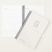 Introvert Stilte Solitude Minimaal Lijn Kunst Plan Planner (Display)