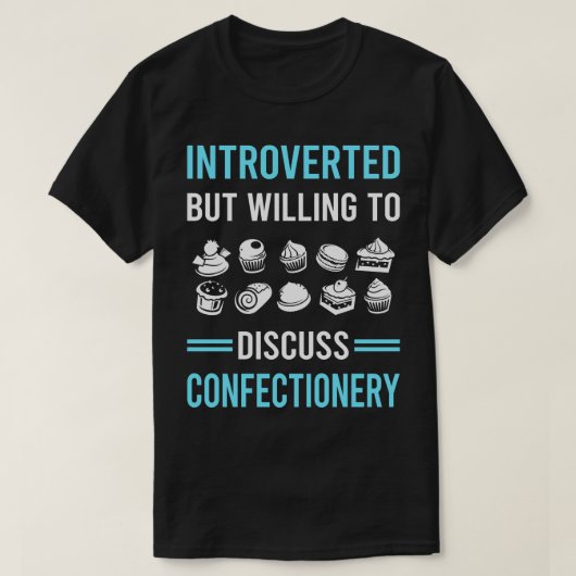 introvert suikergoed t-shirt (Design voorkant)