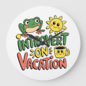 Introvert Sunshine Break Grote Klok (Voorkant)