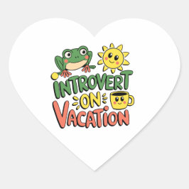 Introvert Sunshine Break Hart Sticker