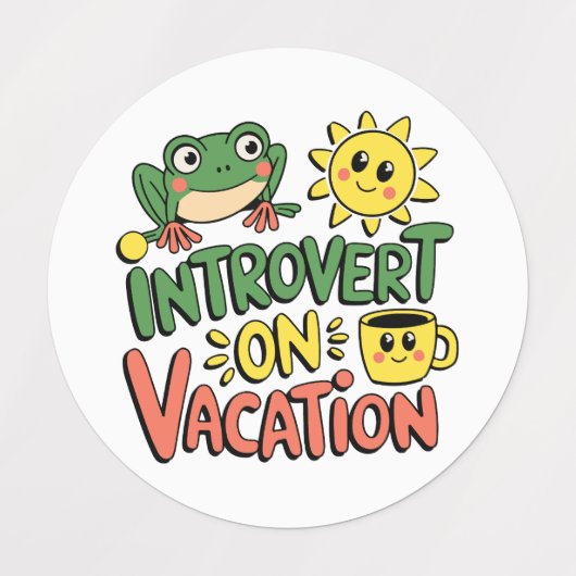 Introvert Sunshine Break Labels (Design 2)