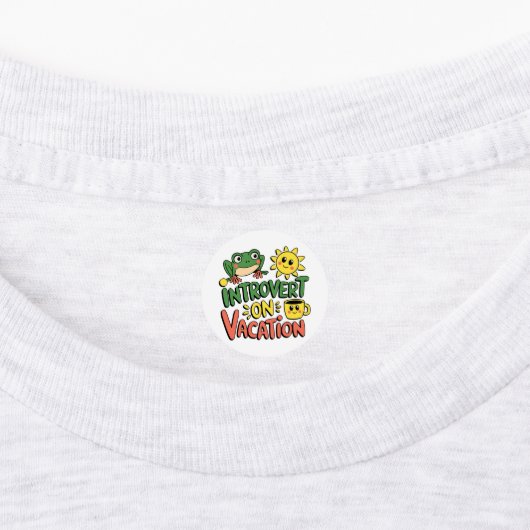 Introvert Sunshine Break Labels (Aangebracht)