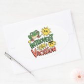 Introvert Sunshine Break Ovale Sticker (Envelop)