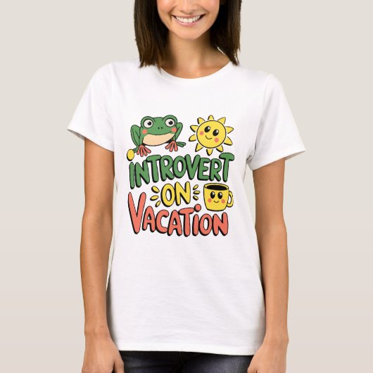 Introvert Sunshine Break Vrouwen T-shirt (Voorkant)
