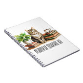 Introvert survival kit (Kat, plant, koffie, boeken Notitieboek (Rechterzijde)