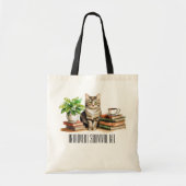 Introvert survival kit (Kat, plant, koffie, boeken Tote Bag (Voorkant)