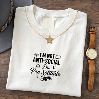 Introvert T-shirt - Anti-sociaal Citatontwerp