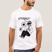 Introvert Time Minimal Typography T-Shirt (Voorkant)