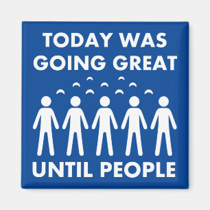 Introvert tot mensen grappige Fridge Magnet
