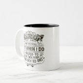 Introvert Tweekleurige Koffiemok (Voorkant links)