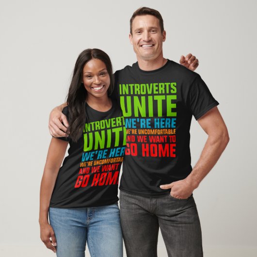 Introvert unite Gezegde Citaat Ongemakkelijk naar  T-shirt (Unisex)