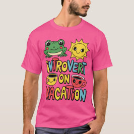 Introvert Vacation Mode-Mannen T-shirt