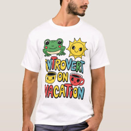Introvert Vacation Mode-Mannen T-shirt