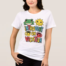 Introvert Vakantie Mode Vrouwen Tri-Blend Shirt