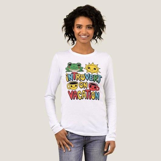 Introvert Vakantie Mode Vrouwen Tri-Blend Shirt (Voorkant)