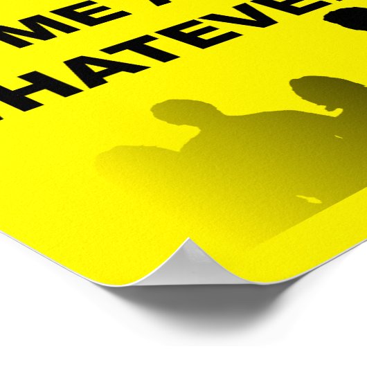 Introvert verblijf thuis Funny Poster Sign (Hoek)