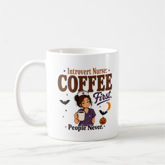 Introvert Verpleegster Koffie Eerst Mensen Nooit M Koffiemok