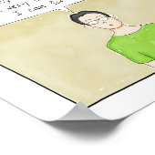 Introvert Vertraging afdrukken Poster (Hoek)