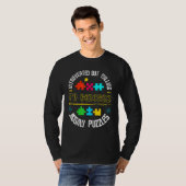 Introvert Willing om de puzzels van de puzzel te b T-shirt (Voorkant volledig)
