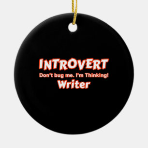 Introvert Writer Keramisch Ornament