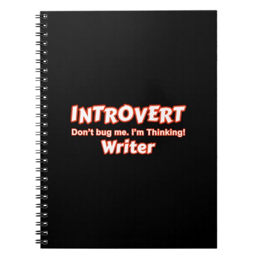 Introvert Writer Notitieboek (Voorkant)