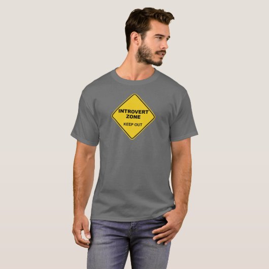 Introvert Zone uit T-shirt (Voorkant volledig)