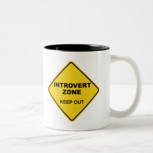 Introvert Zone uit Tweekleurige Koffiemok