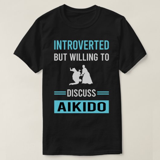 Introverte Aikido T-shirt (Design voorkant)