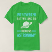 Introverte astronoom t-shirt (Design voorkant)