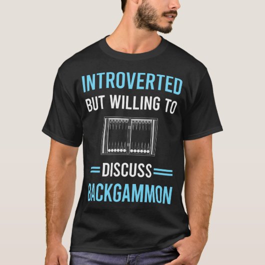 Introverte Backgammon T-shirt (Voorkant)