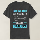Introverte banjospeler t-shirt (Design voorkant)