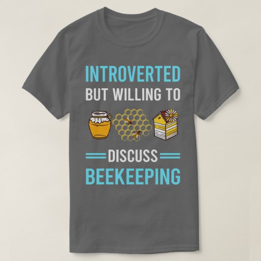 introverte bijenteelt t-shirt (Design voorkant)