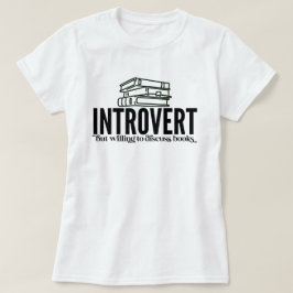 Introverte Boekenliefhebber T-shirt